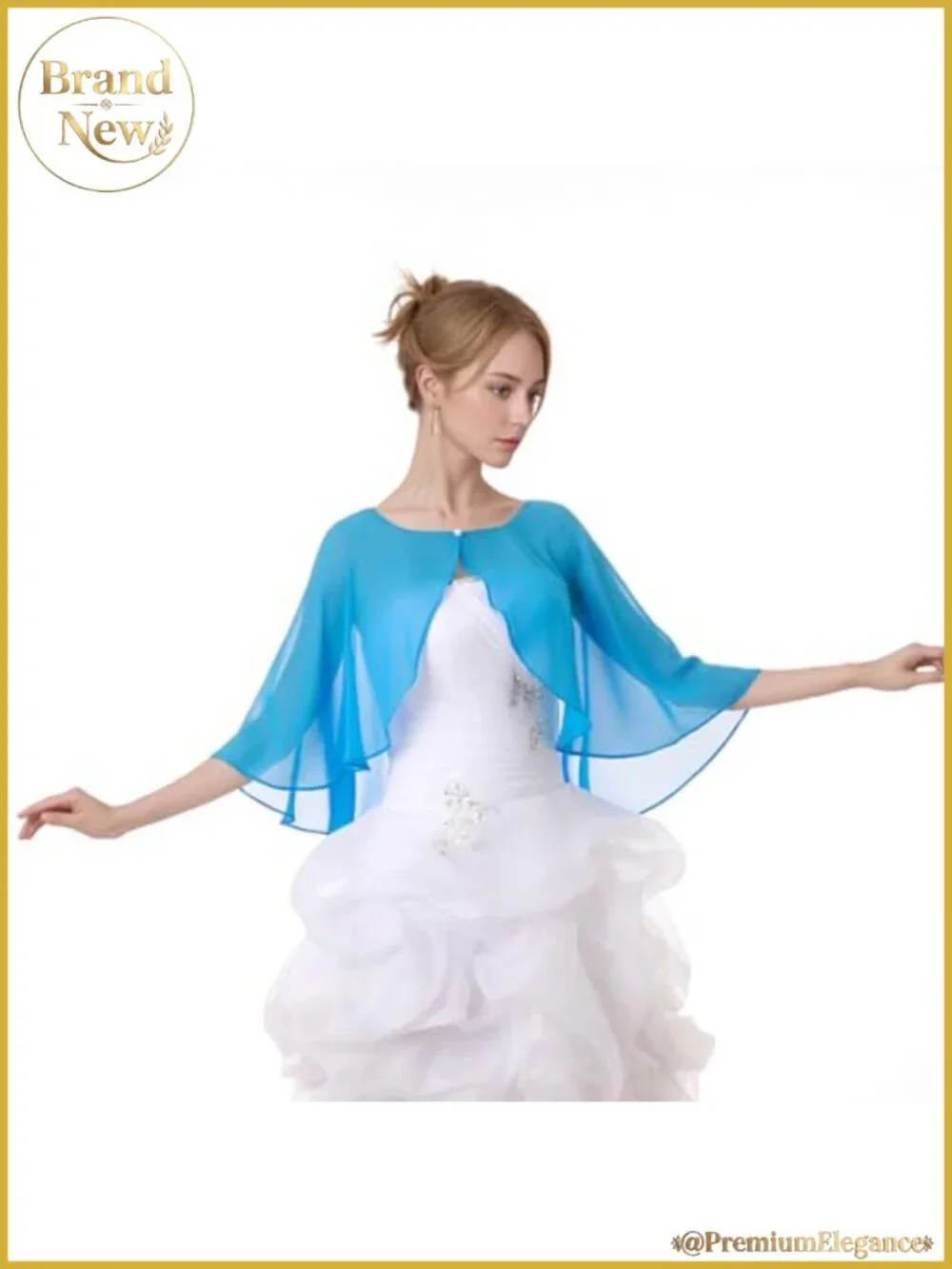 Chiffon Shawl Wrap Evening Dress Cover-Up Cape Bolero Scarf